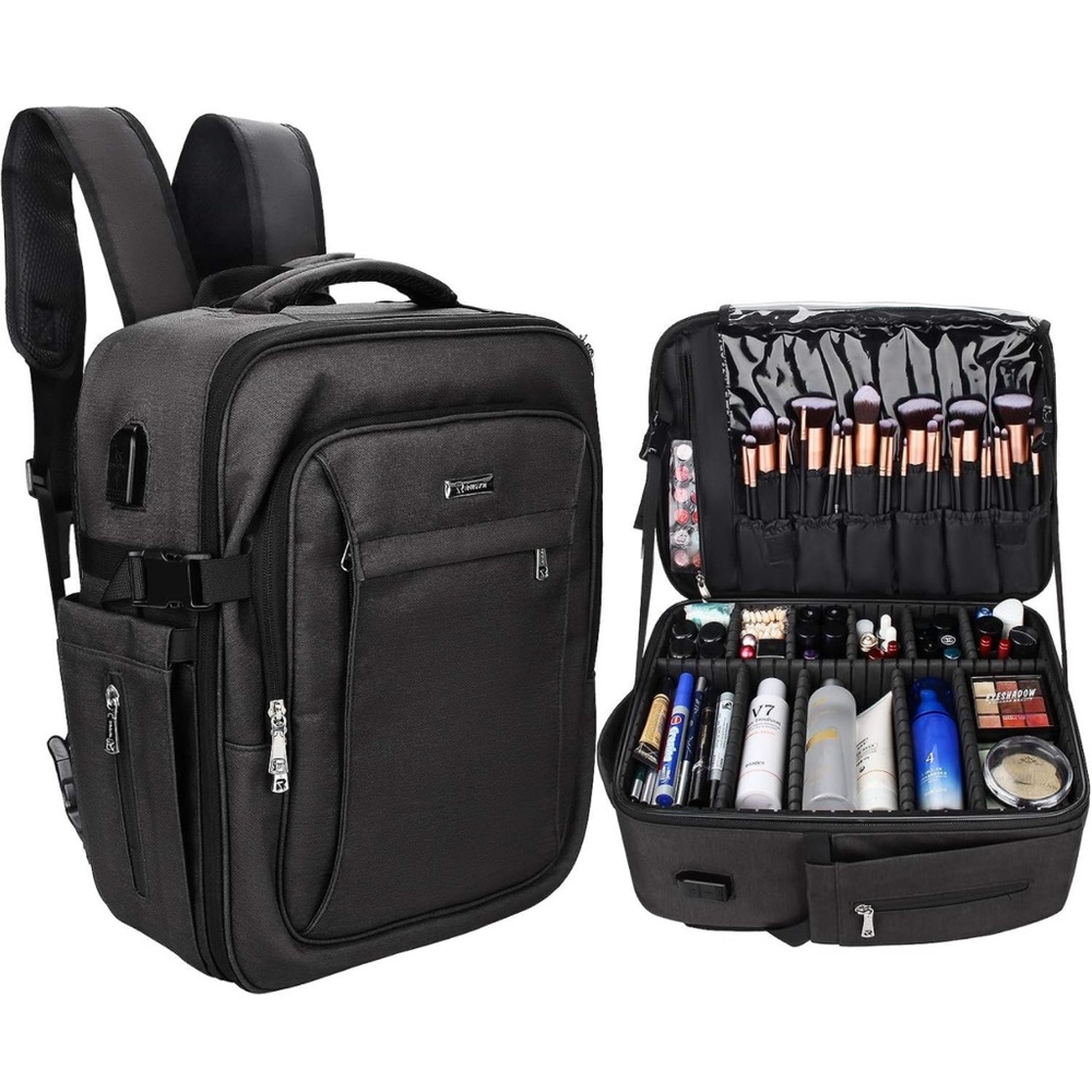 COPY - Relavel Makeup Backpack Cosmetic Train Case